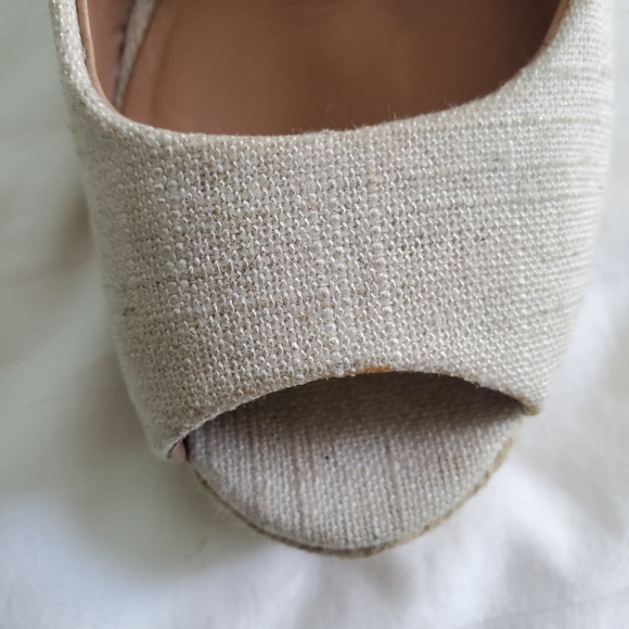 Coach Milan Met Linen Canvas Wedge Esdpadrille - Picture 7 of 15